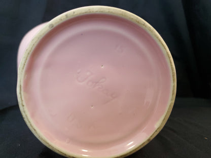 Vintage Hull Art Pottery Tokay Tuscany Grapes & Vine Pink Basket
